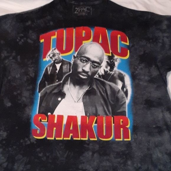 Tupac Shakur 2Pac 2 Pac Tie‎ Dyed T-Shirt 2XL - Picture 1 of 4